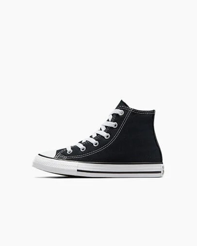 Black Converse Chuck Taylor All Star Classic Kids' Sneakers UK | C-80726919