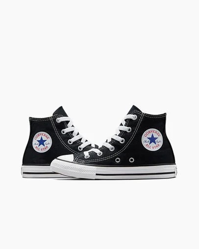 Black Converse Chuck Taylor All Star Classic Kids' Sneakers UK | C-80726919