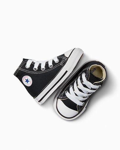 Black Converse Chuck Taylor All Star Classic Kids' Sneakers UK | C-79318029