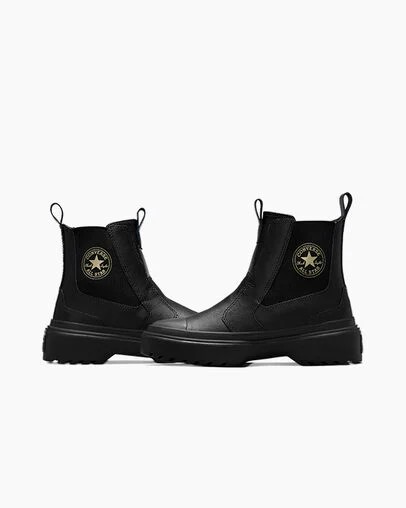 Black Converse Chuck Taylor All Star Lugged Kids' Boots UK | C-78264909