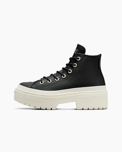 Black Converse Chuck Taylor All Star Lugged Heel Platform Waterproof Women Boots UK | C-13840929