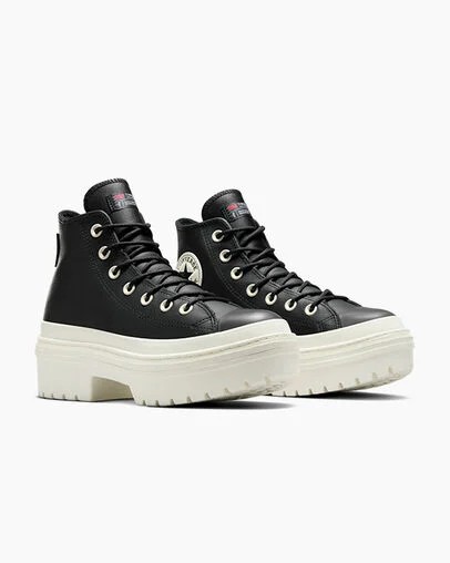 Black Converse Chuck Taylor All Star Lugged Heel Platform Waterproof Women Boots UK | C-13840929