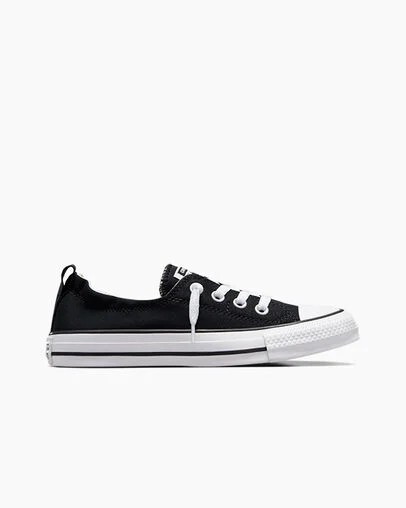 Black Converse Chuck Taylor All Star Shoreline Women Slip On Shoes UK | C-69184509