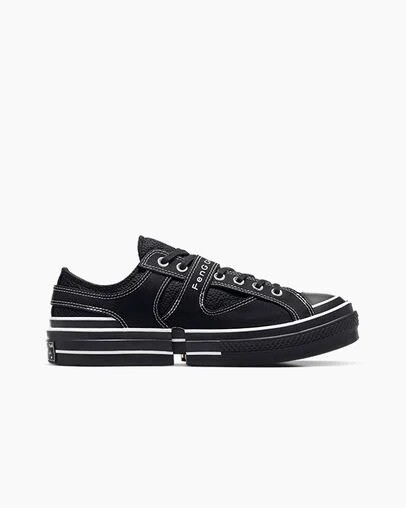 Black Converse Converse x Feng Chen Wang 2-in-1 Chuck 70 Men Sneakers UK | C-24690579