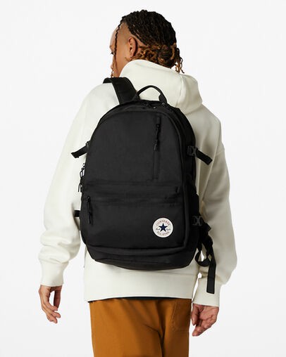 Black Converse Straight Edge Men Backpacks UK | C-51963729