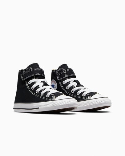 Black / Beige / White Converse Chuck Taylor All Star 1V Easy-On Kids' Sneakers UK | C-79650819