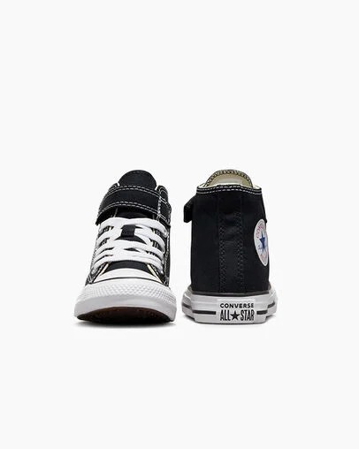 Black / Beige / White Converse Chuck Taylor All Star 1V Easy-On Kids' Sneakers UK | C-79650819