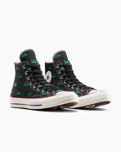 Black / Green Converse Converse x Patta Chuck 70 Men Sneakers UK | C-19342789