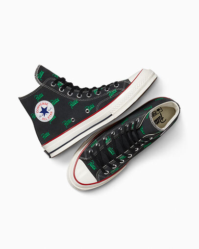 Black / Green Converse Converse x Patta Chuck 70 Men Sneakers UK | C-19342789