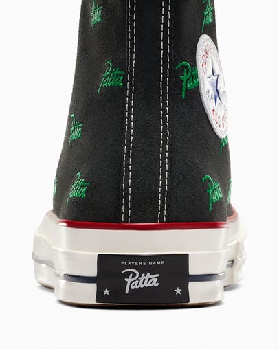 Black / Green Converse Converse x Patta Chuck 70 Men Sneakers UK | C-19342789