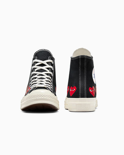 Black / Red Converse Converse x PLAY Comme des Garçons Chuck 70 Multi Heart Men Sneakers UK | C-16943029