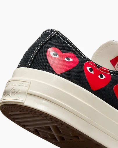 Black / Red Converse Converse x PLAY Comme des Garçons Chuck 70 Multi Heart Men Sneakers UK | C-18079539