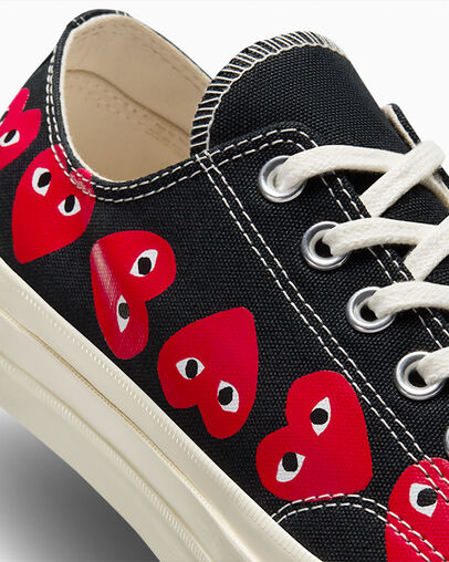 Black / Red Converse Converse x PLAY Comme des Garçons Chuck 70 Multi Heart Men Sneakers UK | C-18079539