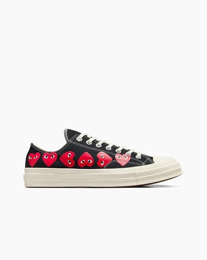 Black / Red Converse Converse x PLAY Comme des Garçons Chuck 70 Multi Heart Men Sneakers UK | C-18079539