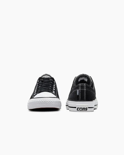 Black / White Converse CONS Chuck Taylor All Star Pro Suede Women Skate Shoes UK | C-25031489