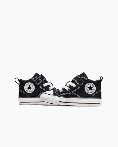 Black / White Converse Chuck Taylor All Star Malden Street Kids' Boots UK | C-67183409