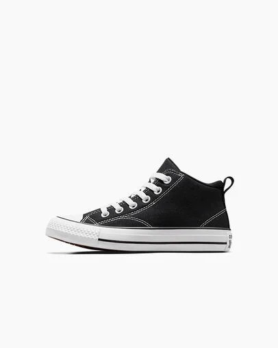 Black / White Converse Chuck Taylor All Star Malden Street Kids' Boots UK | C-21873659