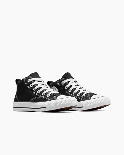 Black / White Converse Chuck Taylor All Star Malden Street Kids' Boots UK | C-21873659