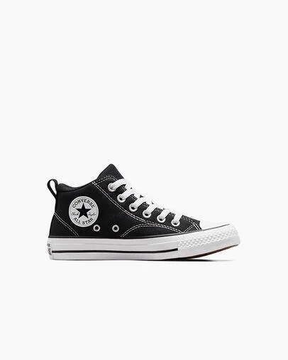 Black / White Converse Chuck Taylor All Star Malden Street Kids\' Boots UK | C-21873659