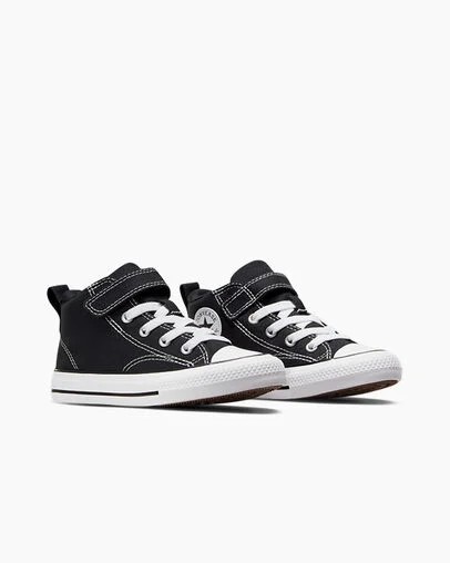 Black / White Converse Chuck Taylor All Star Malden Street Kids' Boots UK | C-02861979