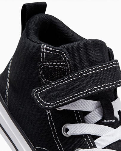 Black / White Converse Chuck Taylor All Star Malden Street Kids' Boots UK | C-02861979