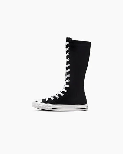 Black / White Converse Chuck Taylor All Star XHi Kids' Sneakers UK | C-08796329