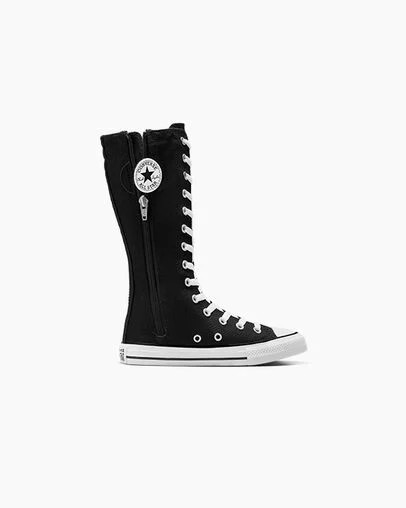 Black / White Converse Chuck Taylor All Star XHi Kids' Sneakers UK | C-08796329