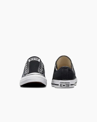 Black / White Converse Chuck Taylor All Star Men Slip On Shoes UK | C-56487939