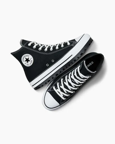 Black / White Converse Chuck Taylor All Star City Trek Men Sneakers UK | C-37260849