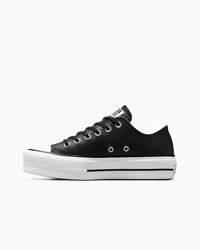 Black / White Converse Chuck Taylor All Star Lift Women Platform Shoes UK | C-82350619