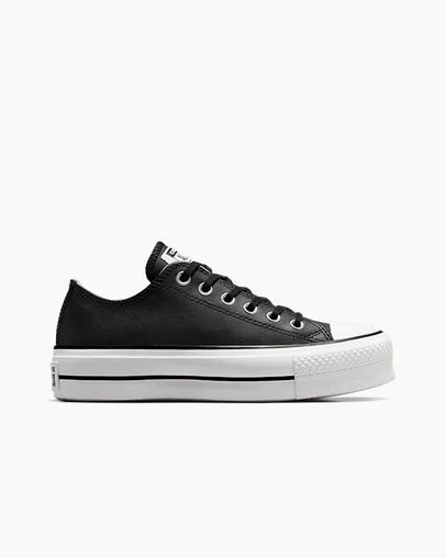 Black / White Converse Chuck Taylor All Star Lift Women Platform Shoes UK | C-82350619