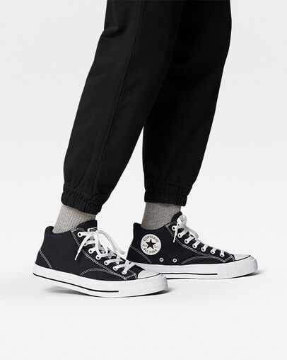 Black / White Converse Chuck Taylor All Star Malden Street Women Boots UK | C-90357819