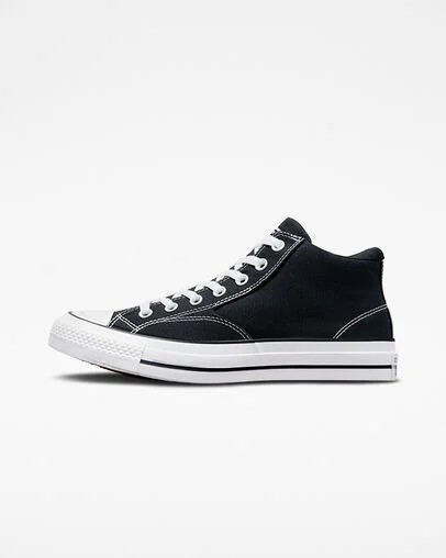 Black / White Converse Chuck Taylor All Star Malden Street Women Boots UK | C-90357819