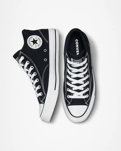 Black / White Converse Chuck Taylor All Star Malden Street Women Boots UK | C-90357819