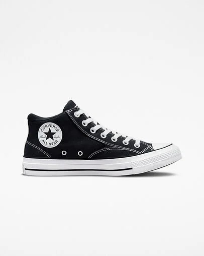 Black / White Converse Chuck Taylor All Star Malden Street Women Boots UK | C-90357819