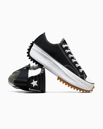 Black / White Converse Run Star Hike Men Platform Shoes UK | C-64297809