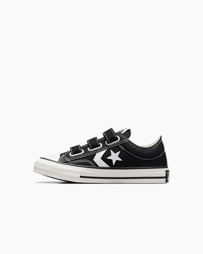 Black / White Converse Star Player 76 Kids' Sneakers UK | C-98361049