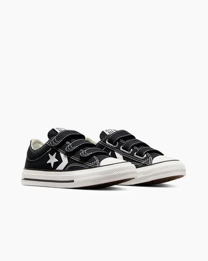 Black / White Converse Star Player 76 Kids' Sneakers UK | C-98361049