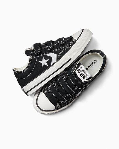 Black / White Converse Star Player 76 Kids' Sneakers UK | C-98361049