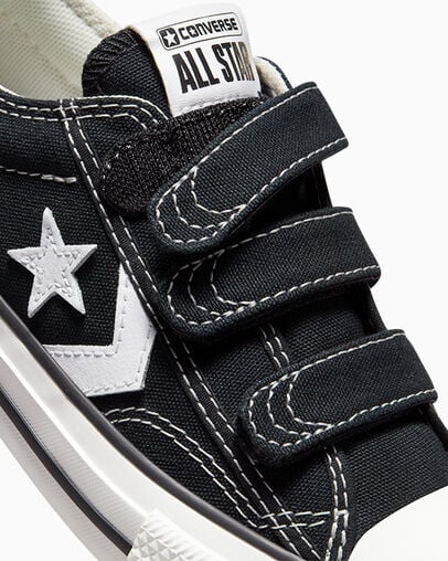 Black / White Converse Star Player 76 Kids' Sneakers UK | C-98361049