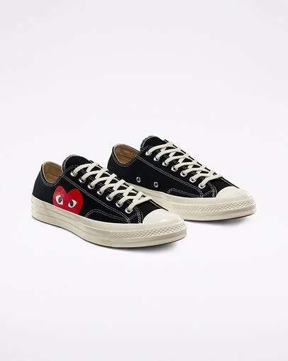 Black / White / Red Converse Converse x PLAY Comme des Garçons Chuck 70 Men Sneakers UK | C-87062419