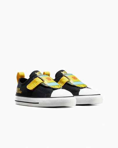 Black / Yellow / Red Converse Converse x Transformers Chuck Taylor All Star Kids' Sneakers UK | C-46719309