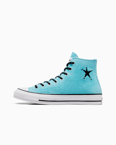 Blue Converse Converse x Stüssy Chuck 70 Men Sneakers UK | C-12039859