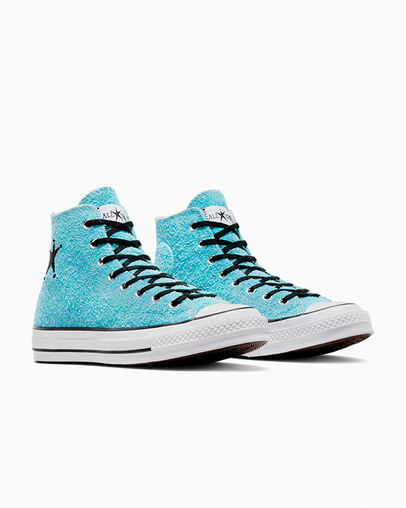 Blue Converse Converse x Stüssy Chuck 70 Men Sneakers UK | C-12039859