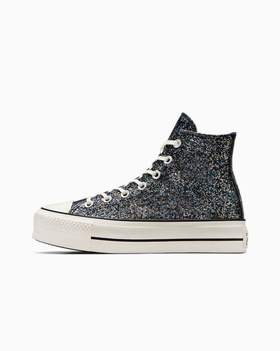 Blue / Black Converse Chuck Taylor All Star Lift Women Platform Shoes UK | C-35812499