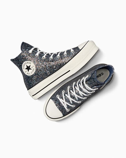 Blue / Black Converse Chuck Taylor All Star Lift Women Platform Shoes UK | C-35812499