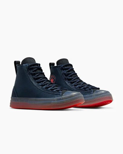 Blue / Black / Red Converse Chuck Taylor All Star CX EXP2 Men Sneakers UK | C-16482309