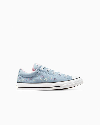 Blue / Pink Converse Chuck Taylor All Star Street Tiny Florals Kids\' Sneakers UK | C-56342799