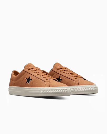 Brown Converse One Star Pro Men Skate Shoes UK | C-69402319