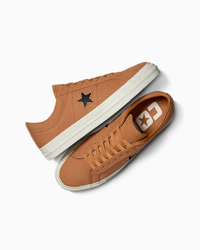 Brown Converse One Star Pro Men Skate Shoes UK | C-69402319